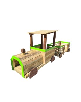 Parque infantil Masgames TREN PINXO: Locomotora + 2 vagones