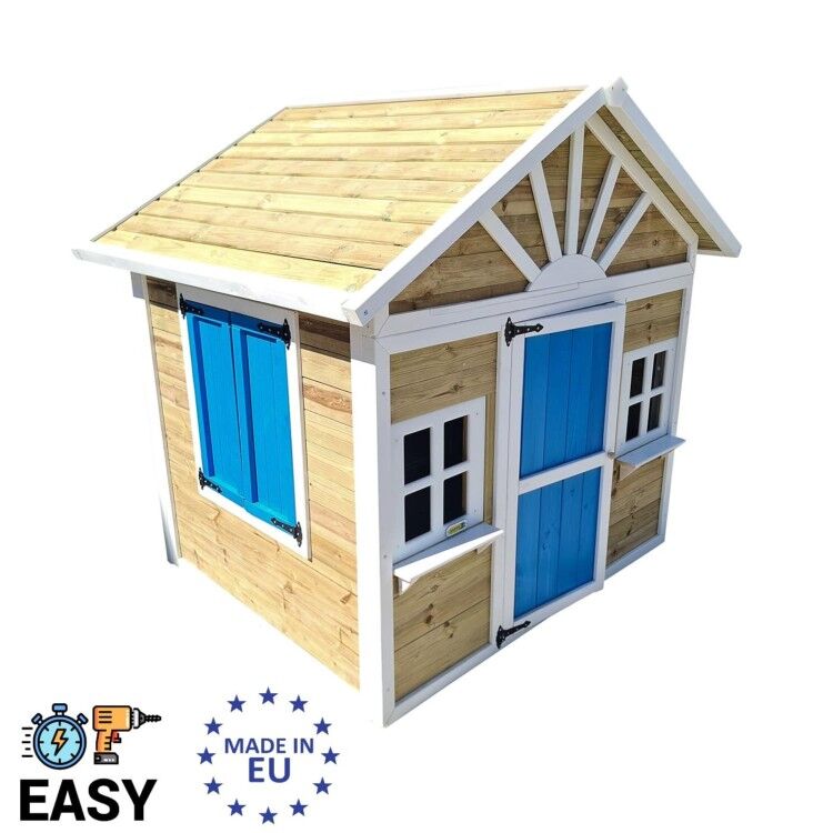 Casita infantil de madera por paneles Masgames VISBY