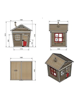 Casita infantil de madera por paneles Masgames FADA