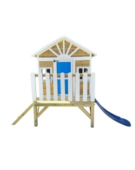 Casita infantil de madera por paneles Masgames VISBY elevada 60 cm