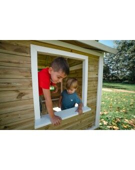 Casita infantil de madera por paneles Masgames FLAM elevada 60 cm