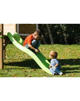 Casita infantil de madera por paneles Masgames FLAM elevada 90 cm