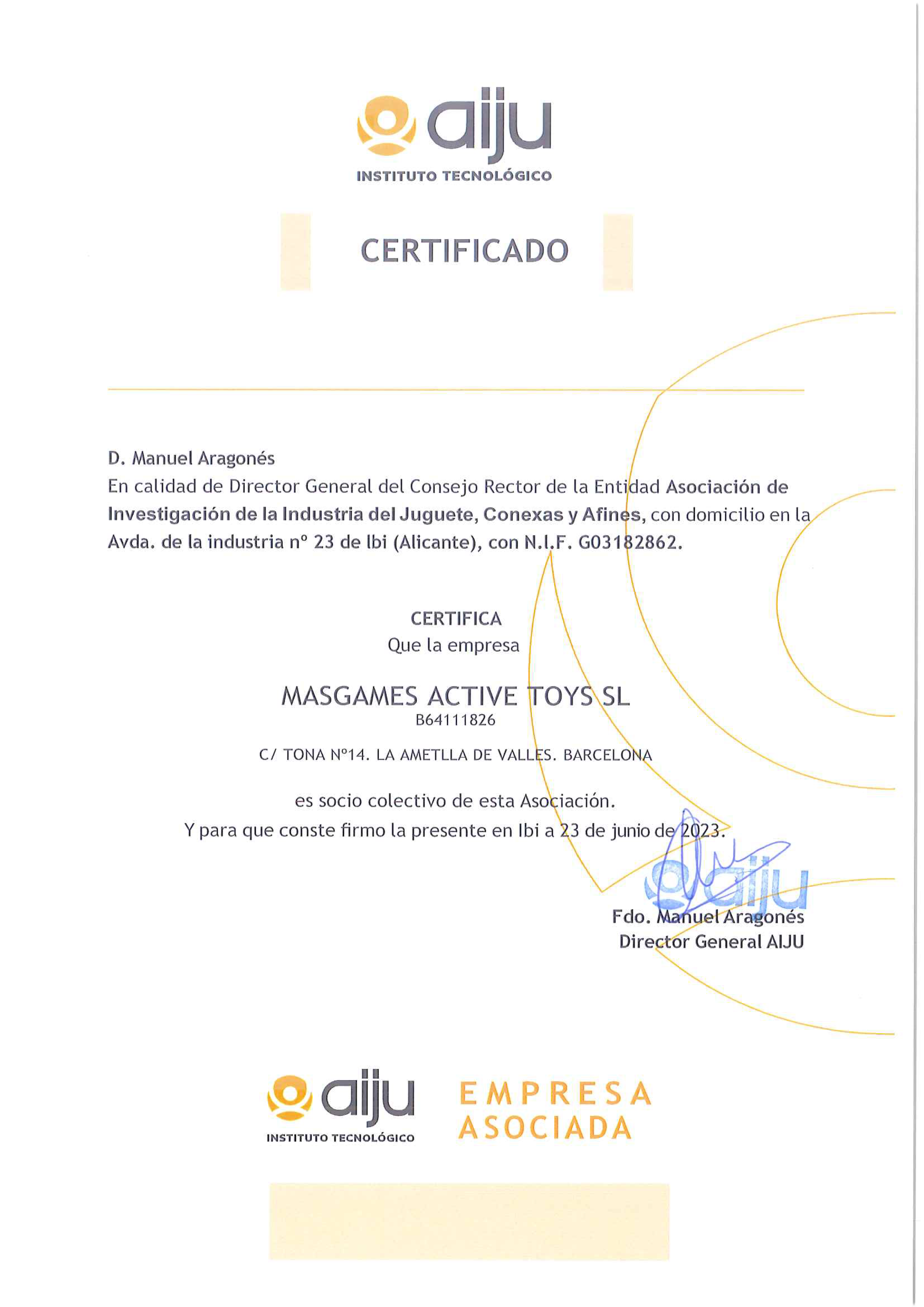 Certificado AIJU
